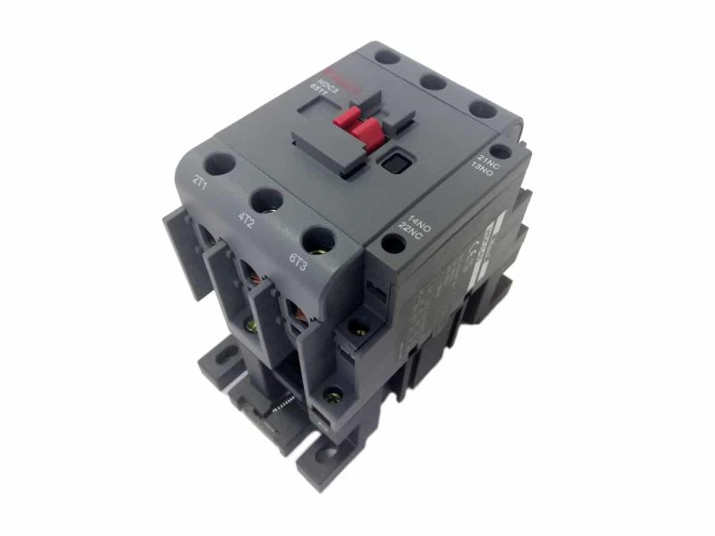 کنتاکتور ۶۵ آمپر هیمل (HIMEL) - (یک باز + یک بسته) بوبین ۲۲۰ ولت AC